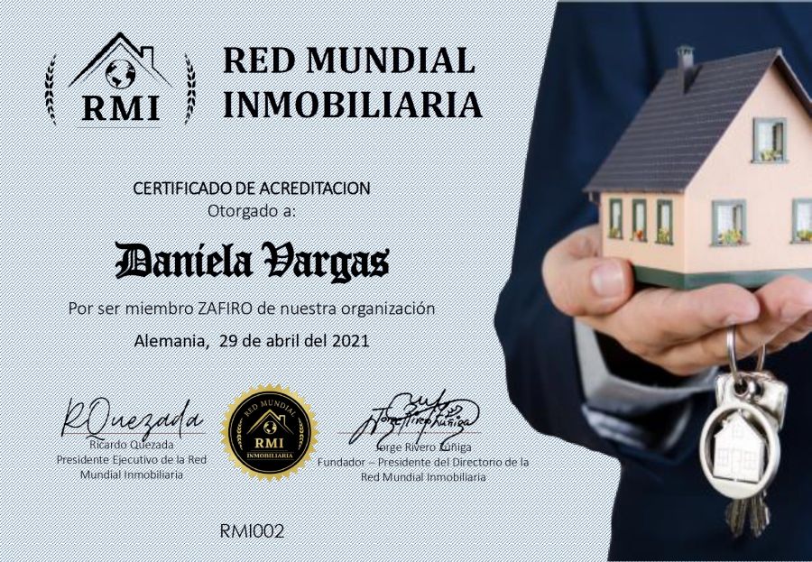 Certificado de Acreditación de Daniela Vargas